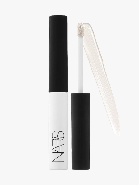 Nars Pro-Prime Smudge Proof Eyeshadow Base black and white vial of eye shadow primer on light gray background